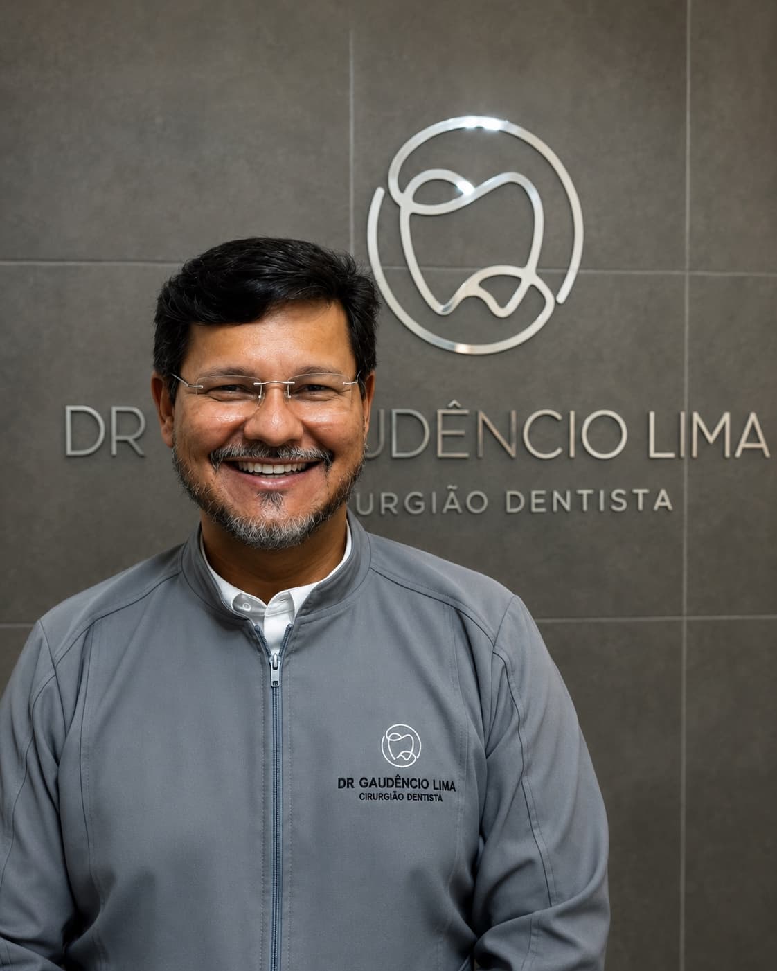 Dr. Gaudêncio Lima em seu consultório odontológico